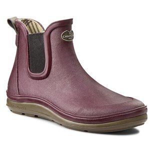 Le Chameau Belleville burgundy Chelsea Rainboots